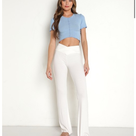 Indah white Ribbed set - Picture 5 of 5